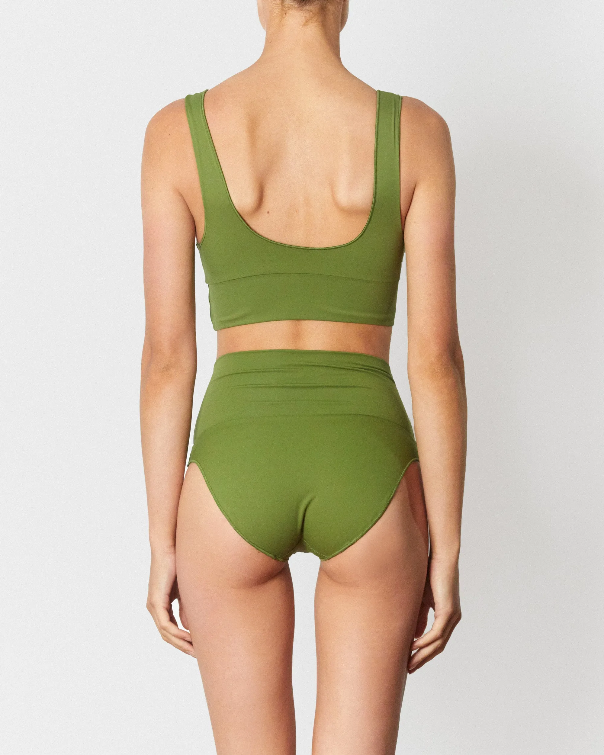 The Contour High Waist Pant - Pesto