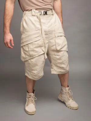 Zyrex - Lightweight Linen Cargo Shorts